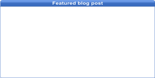 Featured blog post